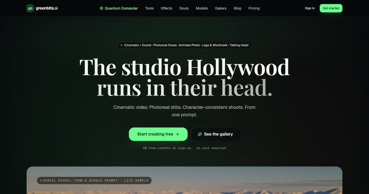Greenbits — AI Video Studio